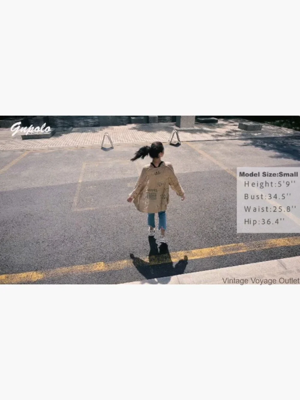 Lightweight Crochet Cardigan Long Sleeve Open Front Summer Sweater - Picture 4 of 4